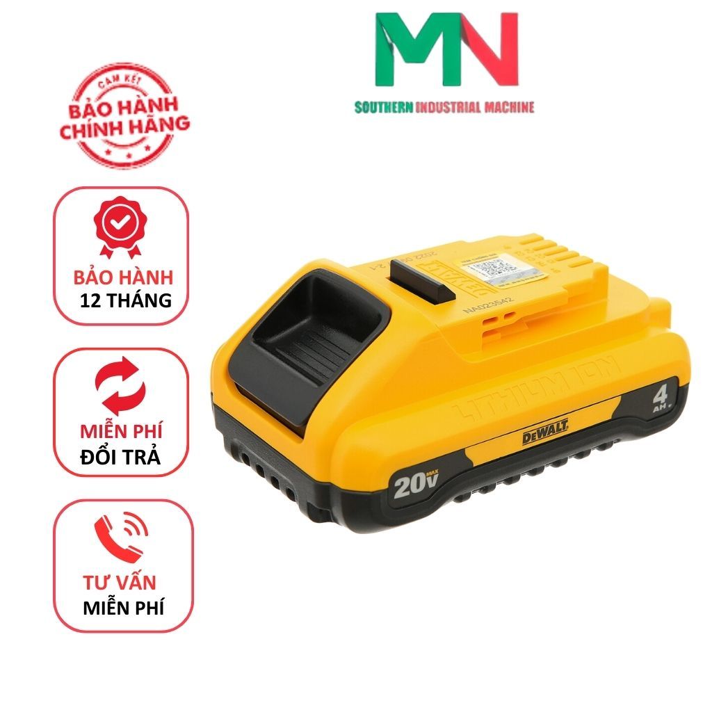 Pin 4a mỏng, pin 4a Dewalt 20V – 4Ah DCB240