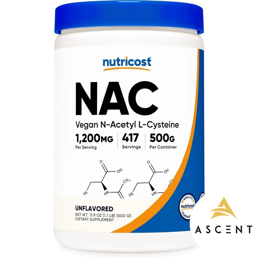 Nutricost N-Acetyl L-Cysteine ​​(NAC) 1200mg : Giải độc gan và tăng cường miễn dịch