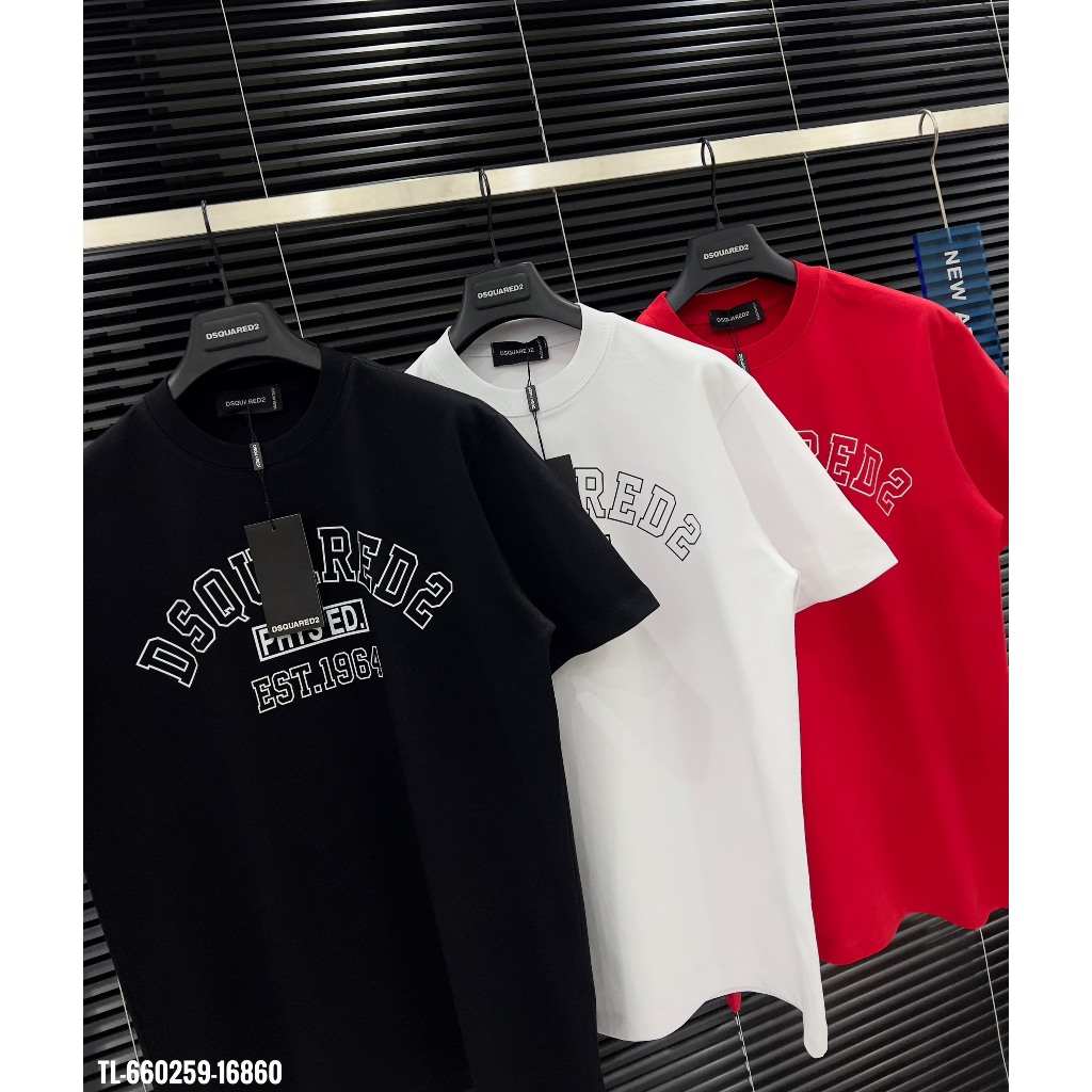 🔥Hot🔥Áo thun Dsquared2 Phys Ed in chữ thiết kế hot trend Nam nữ Season 2024