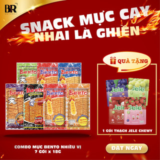  7 gói Bento (6 loại) 18g tặng 1 Jele Chewy (vị ngẫu nhiên)