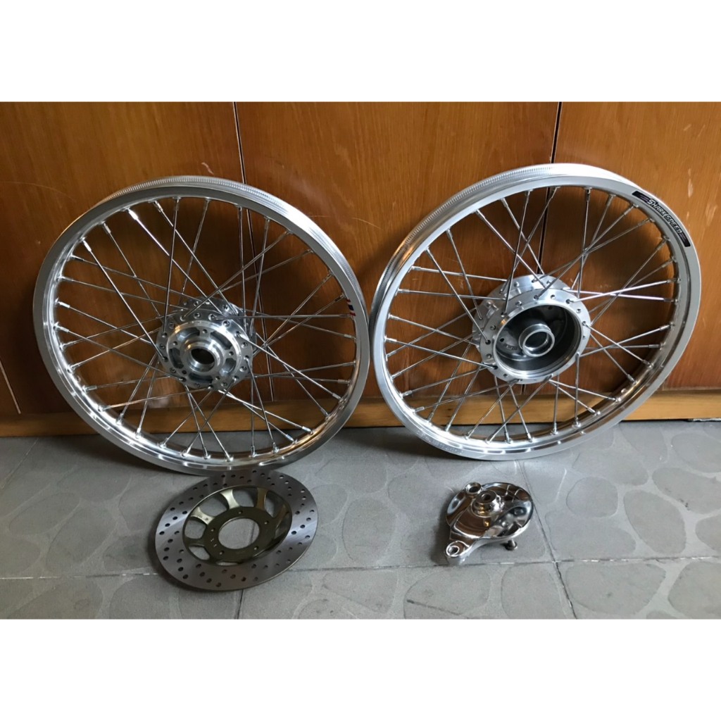 BỘ CĂM MẠ ĐÙM MẠ CROM ĐĨA 5 LỖ LÕM DÀNH CHO WAVE ZX FUTURE I HOẶC DÒNG XE WAVE S RS 100 FUTURE NEO