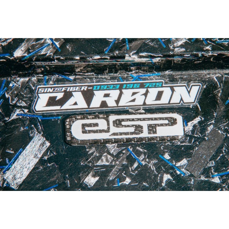 TEM Nổi ESP Trắng DÁN PÔ E Đúc Sợi CarbonFiber Cao Cấp