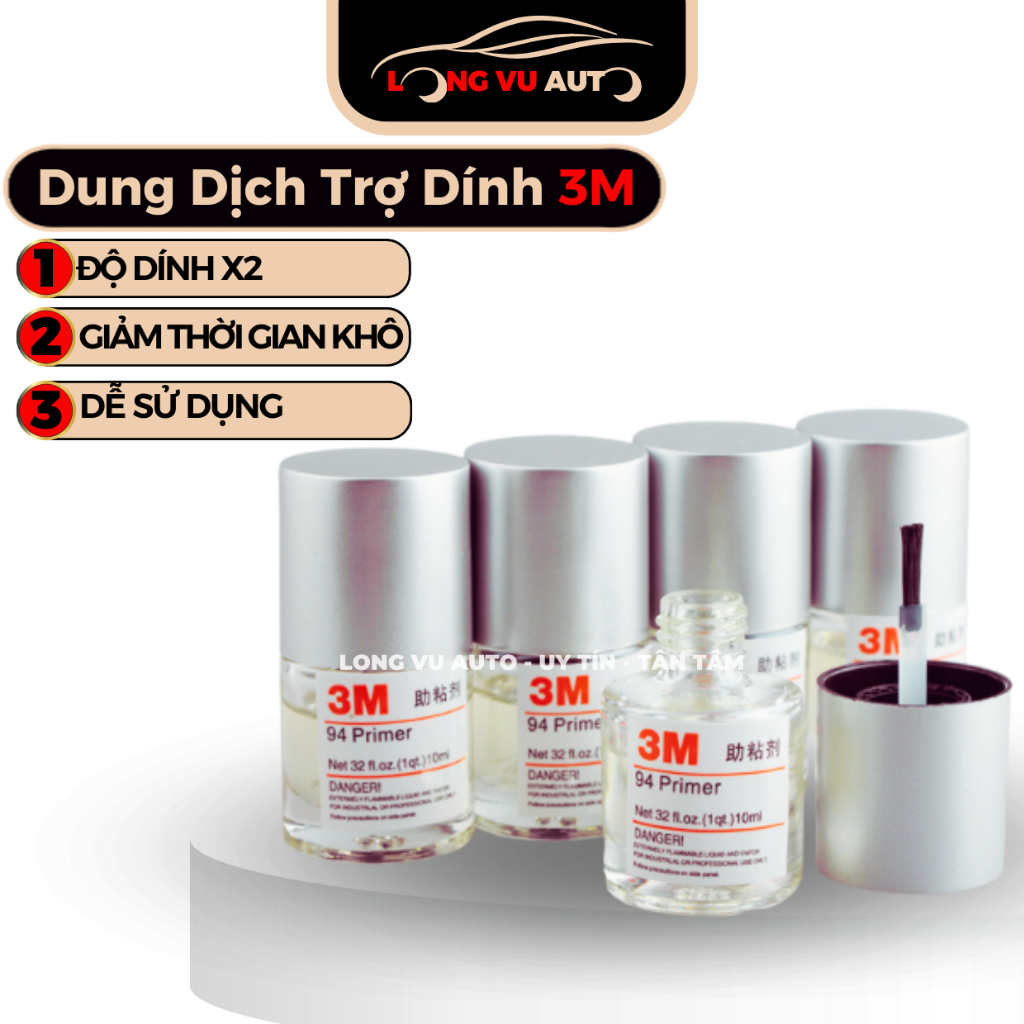 Keo Nước 3M Trợ Dính Tăng Độ Kết Dính Cho Keo 2 mặt Primer 94 (lọ 10ml) - Phụ Kiện Ô Tô