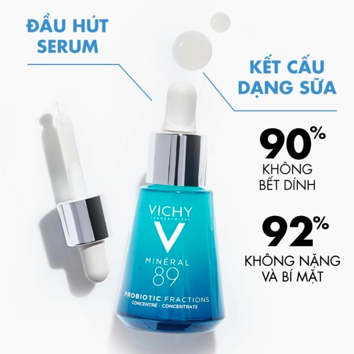 [VICHY] Tinh Chất Probiotic Giúp Tái Tạo & Giảm Căng Thẳng Làn Da Tức Thì Mineral 89 Probiotic Fractions 10ml