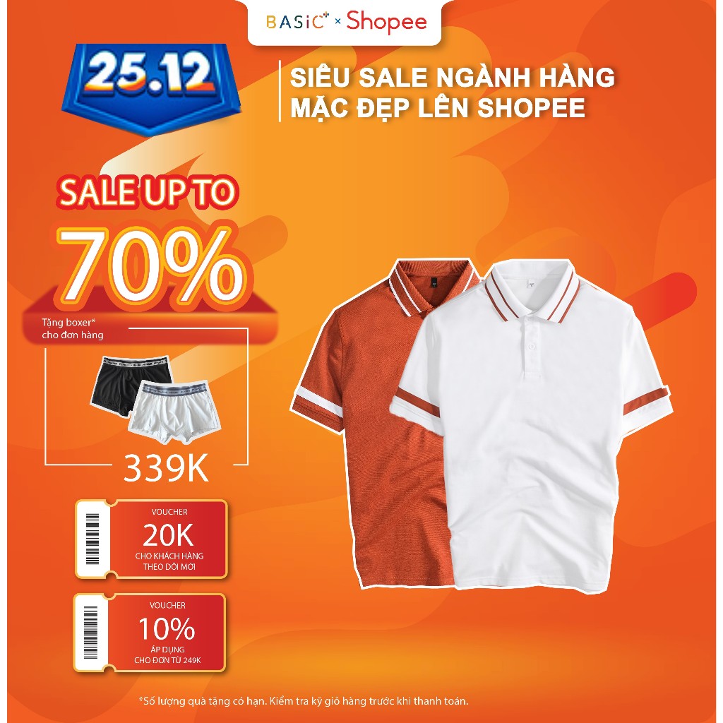 Áo POLO BASICPLUS vải CVC cao cấp Siêu dày dặn, thoáng khí, bền màu và đứng form A02-260