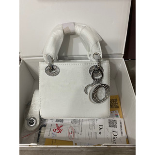 ✅Túi CD LADY VÂN ĐÁ - Size 17cm - Bản SUP [Fullbox]