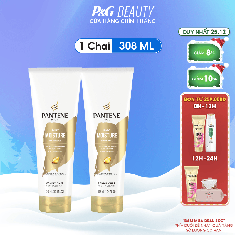 Dầu Xả Pantene Mỹ nhiều mùi hương 308ml