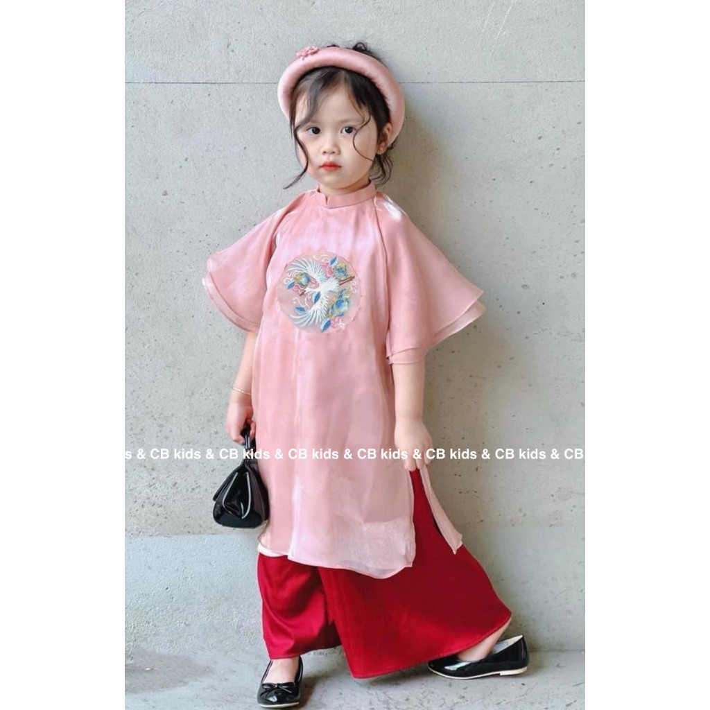 10-30KG ÁO DÀI CÁCH TÂN KÈM MẤN CHẤN LỤA MỀM MỊN(AD2M)