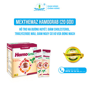 MexTHEMAZ HamoGrab (20 gói) - Giúp hạ đường huyết, ngăn ngừa oxy hóa, hỗ trợ giảm nguy cơ xơ vữa động mạch - Tâm Dược
