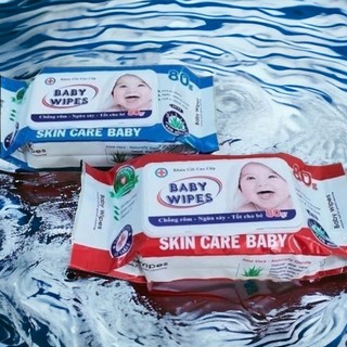 Khăn giấy ướt baby wipes 80gr