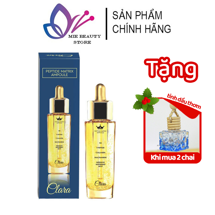 Tinh chất dưỡng da Clara peptide matrix ampoule hàn quốc chính hãng dưỡng ẩm trắng da 50ml