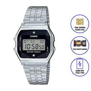 Đồng hồ nam dây kim loại chính hãng Casio A159WAD-1DF