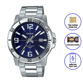 Đồng Hồ Casio Nam Dây Kim Loại MTP-VD01D-2BVUDF Chính Hãng