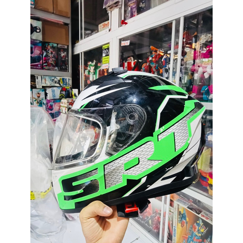 Nón Bảo Hiểm Fullface Yohe 978 Storm SRT Xanh Size L chính hãng