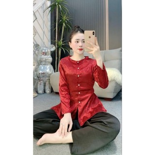 Bộ bà ba áo gấm quần lụa 40-60kg