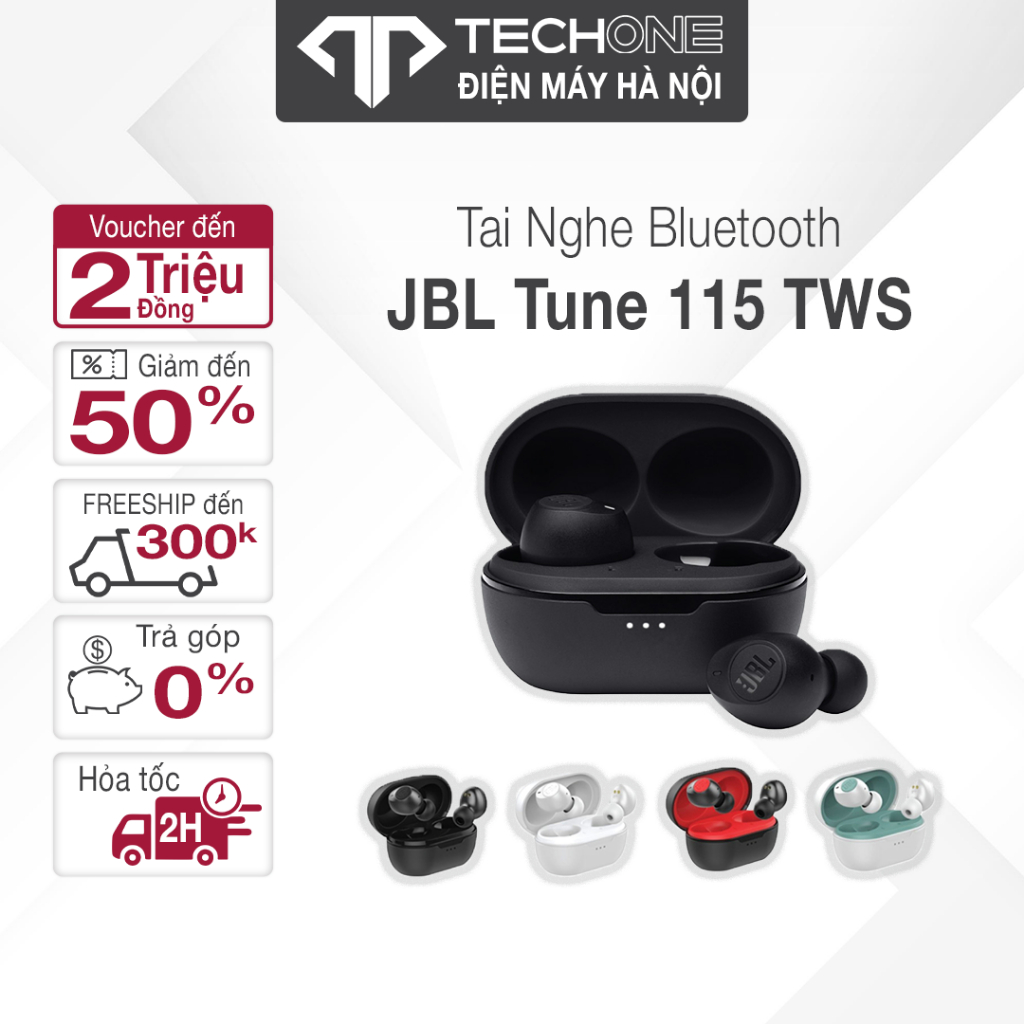 Tai nghe True Wireless JBL Tune 115TWS - Hàng Chính Hãng