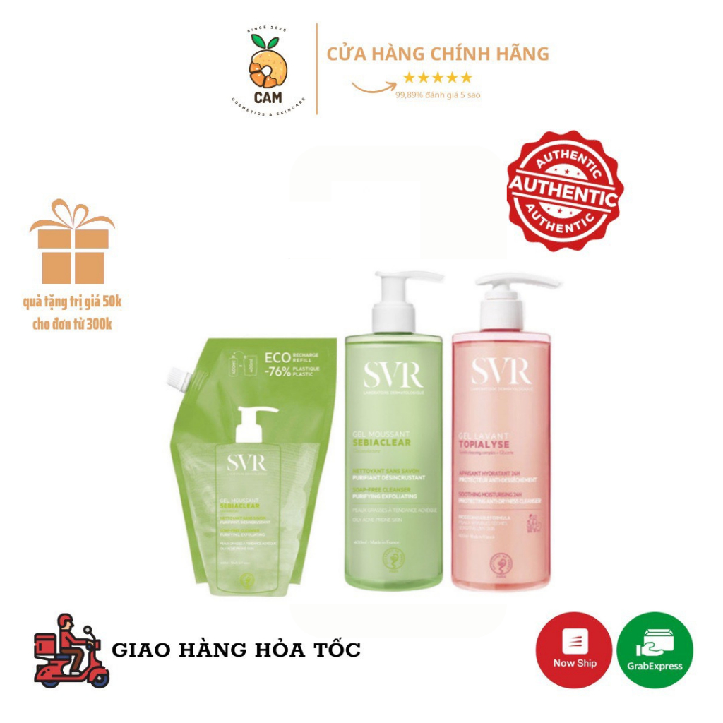 Sữa rửa mặt SVsebiaclear Gel Moussant