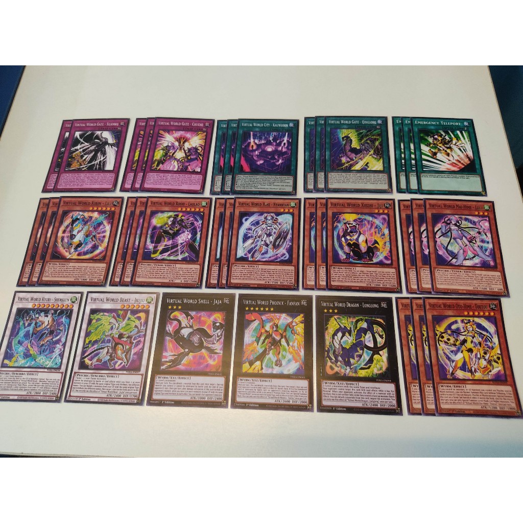 Bài Yu-gi-oh in theo set - virtual world