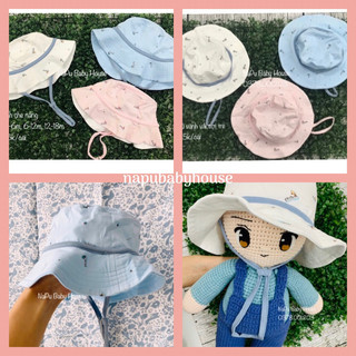 Mũ vành che nắng vải sợi tre BU Baby
