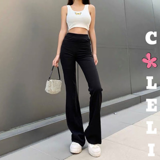 Quần ống loe cạp cao legging dáng dài Quần legging nữ ôm ống loe dáng dài co dãn bốn chiều siêu hách dáng