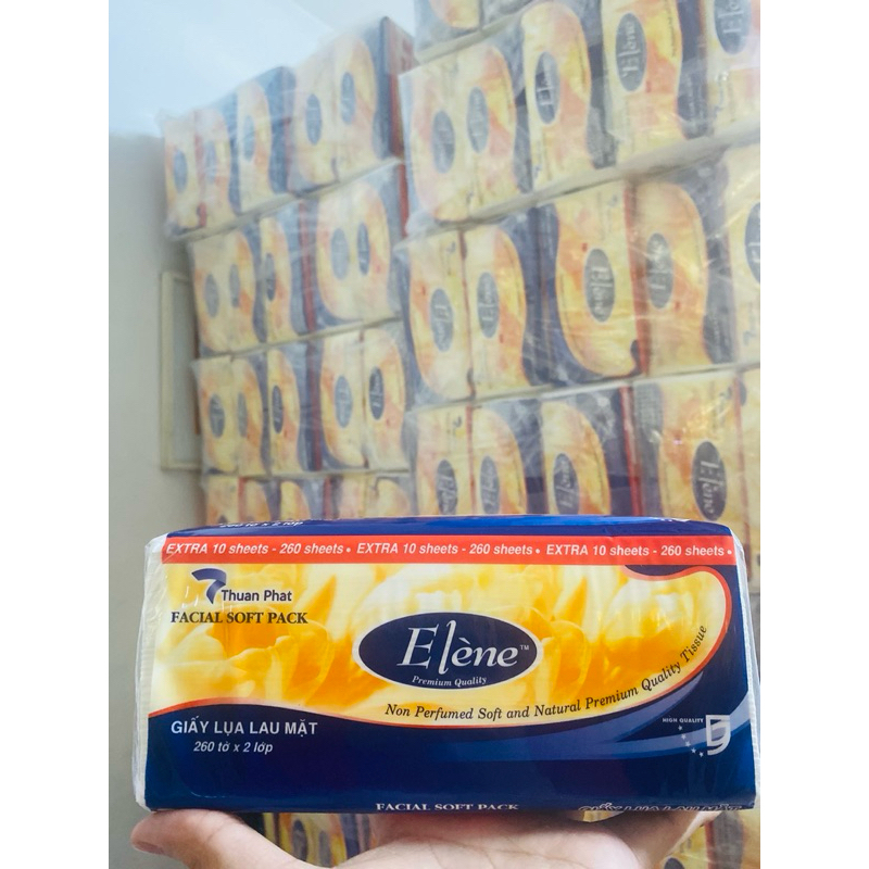 Khăn giấy lụa 2 lớp Elene gói 260 tờ