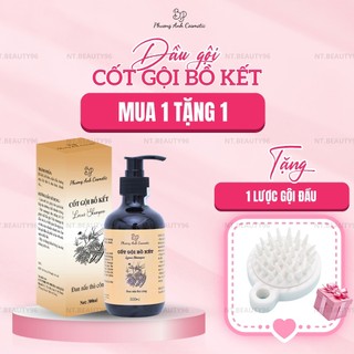Dầu gội cốt bồ kết ngăn rụng tóc hiệu quả sau 2-3 tuần sử dụng, giúp tóc mọc nhanh dài và dày , tặng kèm qu