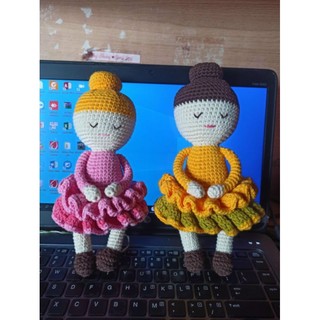Búp bê len cây nấm và cô gái handmade Banhanha store