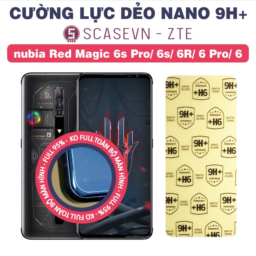 Cường Lực Dẻo Nano Trong Suốt ZTE nubia Red Magic 6s Pro/ 6s/ 6R/ 6 Pro/ 6