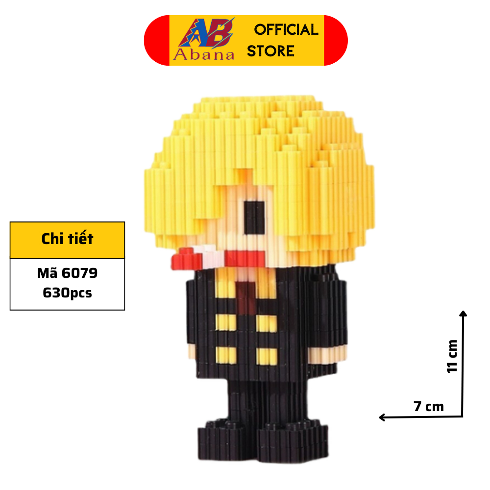 Bộ Xếp Hình 3D Doreamon, Đồ Chơi Lego Abana Nhân Vật Hoạt  Hình One Piece, Shin, Stitch, Dành Cho Bé Giải Trí Sáng Tạo
