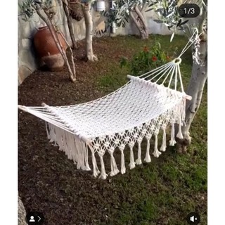 Võng Bãi Biển, sân vườn macrame, võng đan lưới_Võng đan lưới thủ công size lớn+võng dã ngoại