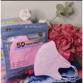 Khẩu Trang 5D Thịnh Phát màu hồng