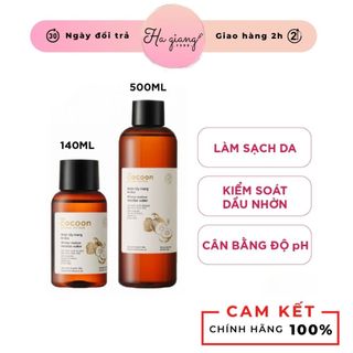  Nước Tẩy Trang COCOON Bí Đao Làm Sạch & Giảm Dầu làm sạch sâu lớp trang điểm bụi bẩn và bã nhờn 