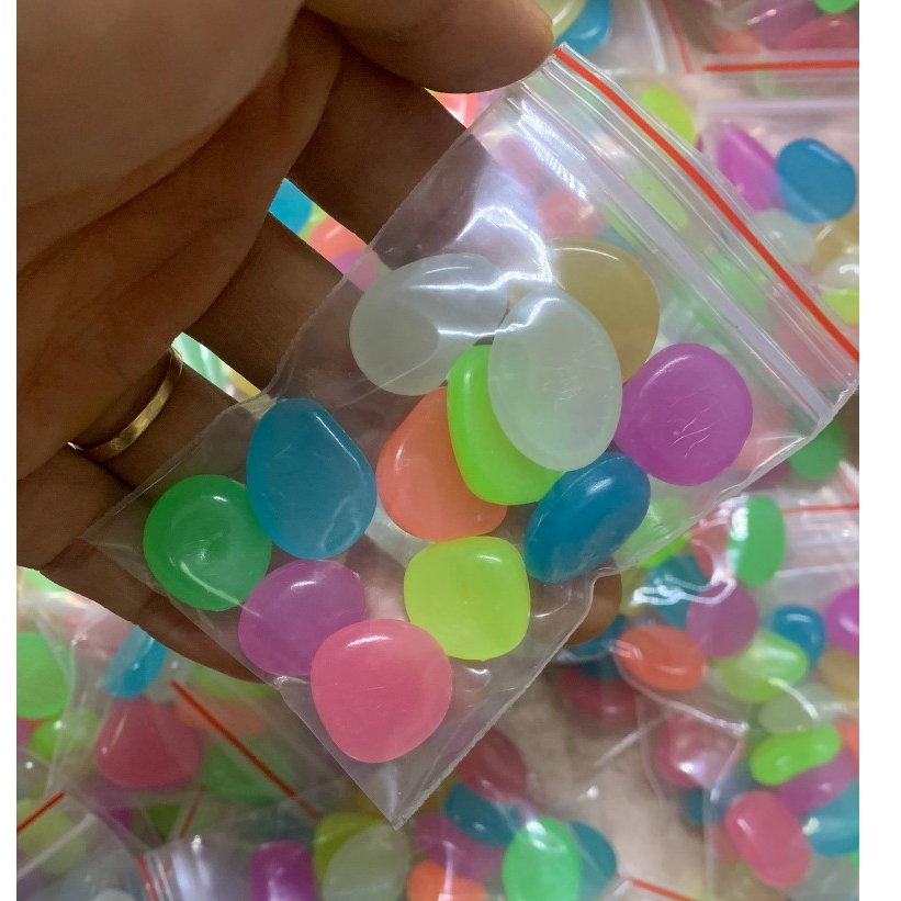 20gr  Sỏi Màu Dạ Quang Trang Trí Bể Cá, Decor