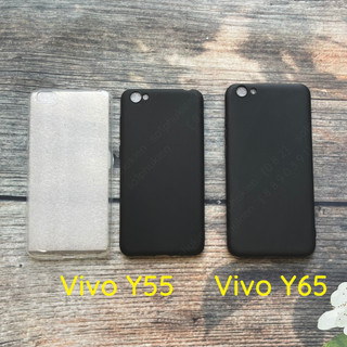 Ốp lưng Vivo Y55 (cũ) 2017, Y55s 2017 / Vivo Y65 ,Y66, V5 Lite(vivo 1609) loại dẻo đen và dẻo trong viền gồ bảo vệ cam