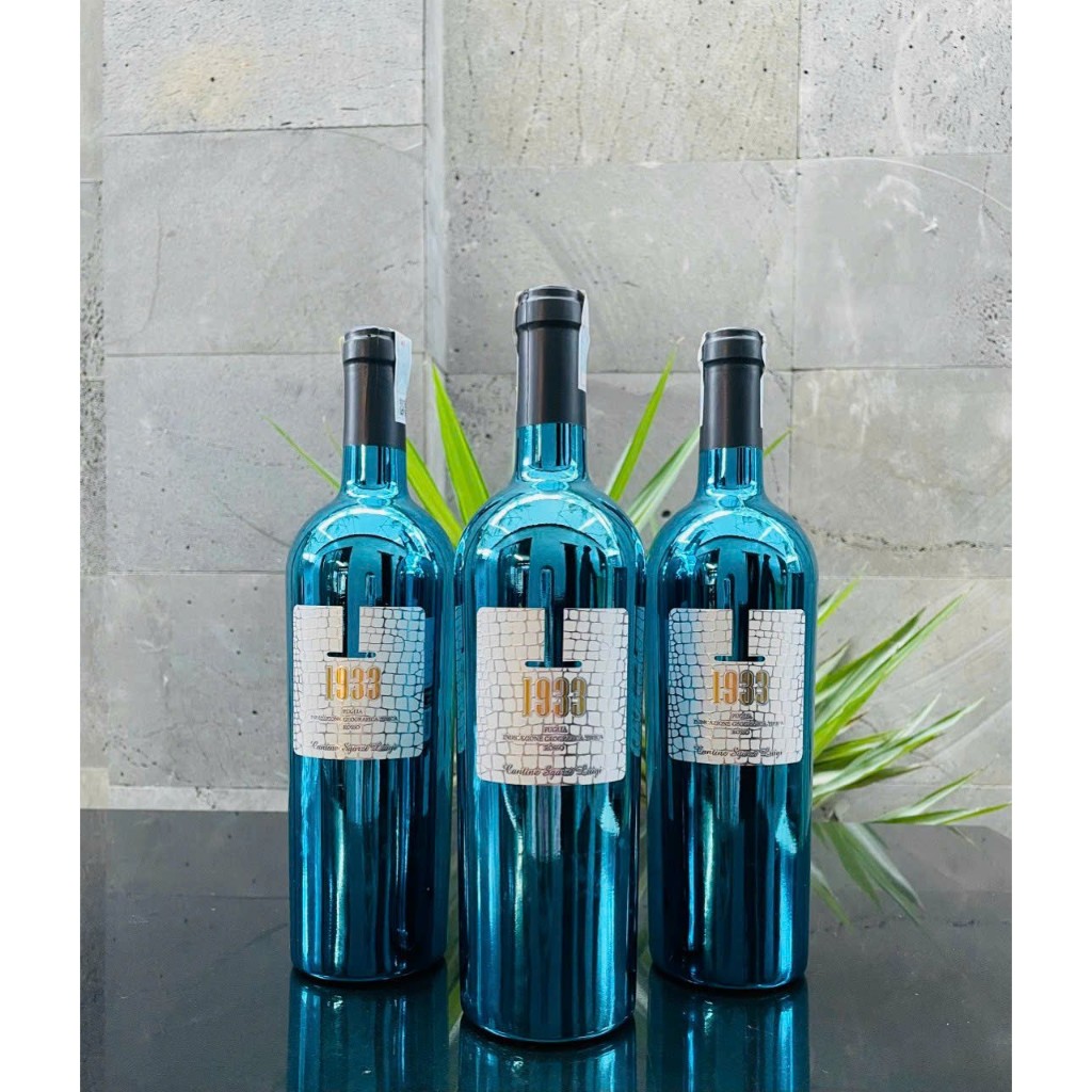 Rượu vang ý 1933 màu xanh opal (blue) nhập khẩu chính hãng