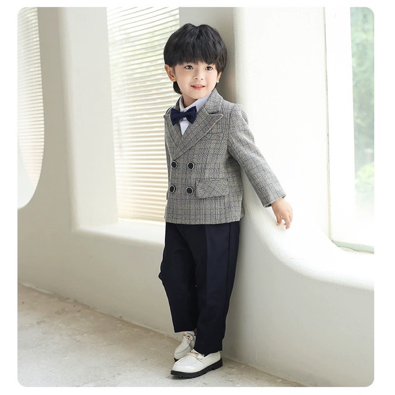 Set vest dạ cho bé trai size 90
