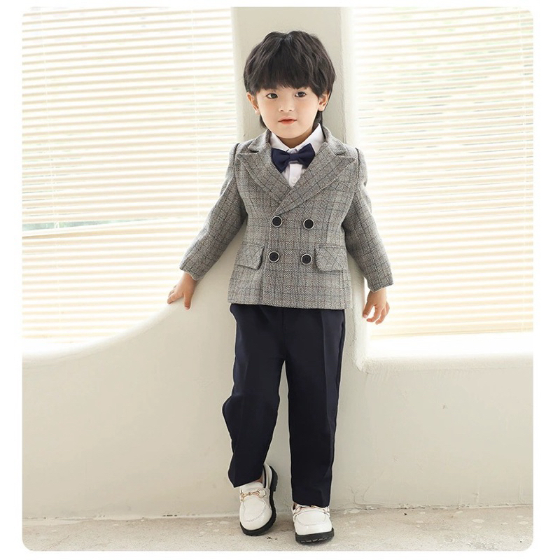 Set vest dạ cho bé trai size 90