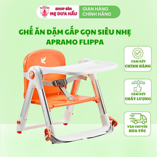 Ghế ăn dặm gấp gọn siêu nhẹ apramo flippa bản quốc tế full phụ kiện