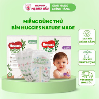 Miếng bỉm huggies nature made mềm mại thấm hút tốt