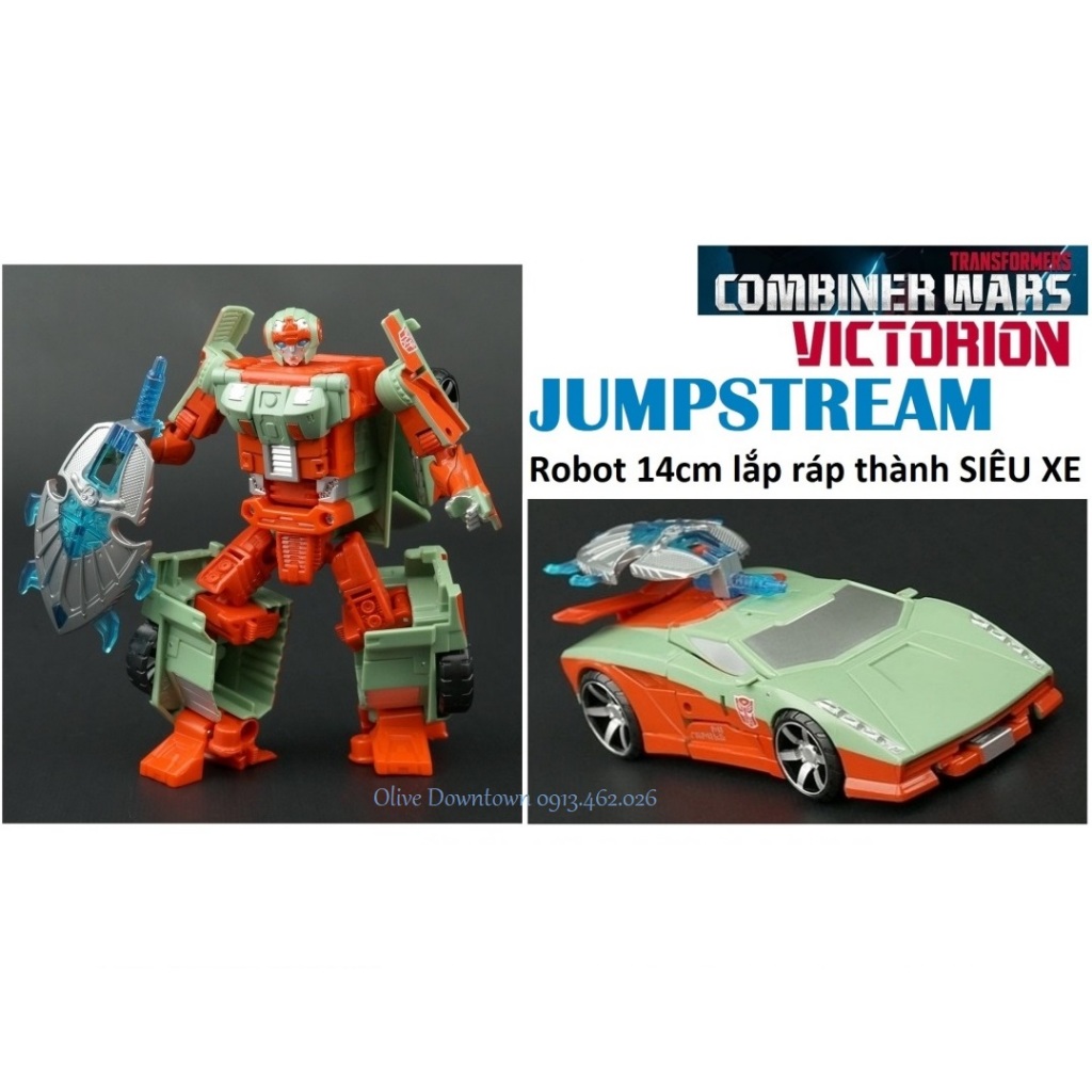 JUMPSTREAM 🔸️ Robot 14cm lắp ráp thành Siêu xe - Transformers dòng Combiner Wars