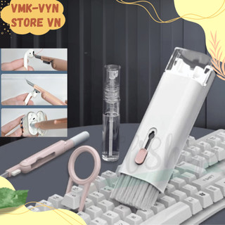 Bộ dụng cụ vệ sinh Laptop VMK-VYN, tai nghe Airpod, máy tính macbook, bàn phím, máy ảnh đa năng 7 in 1 nhỏ gọn