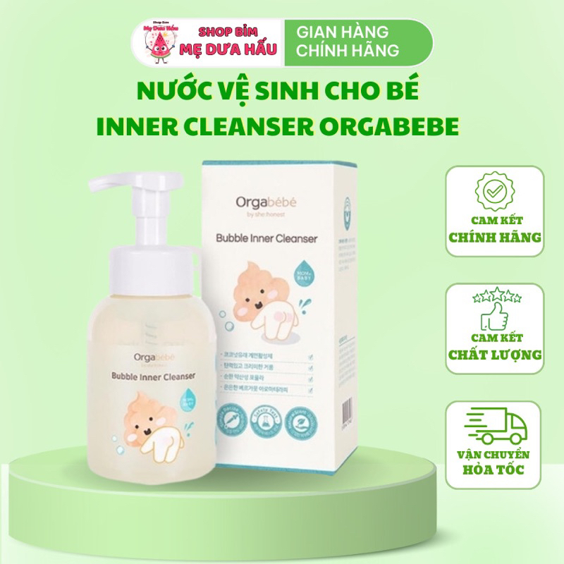 NƯỚC VỆ SINH CHO BÉ INNER CLEANSER ORGABEBE