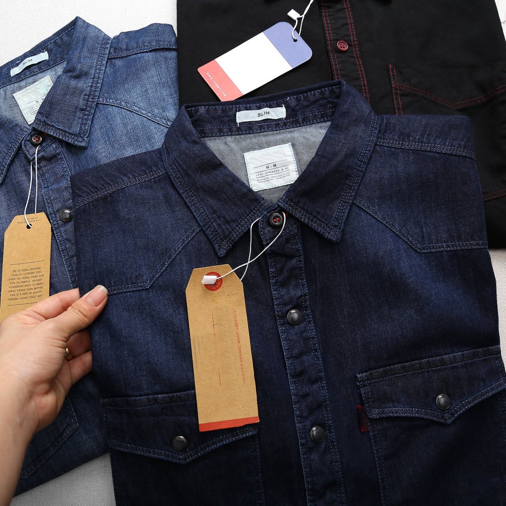 Áo Sơmi Tay Dài/Tay Ngắn Hai Túi Nhiều Màu NB01