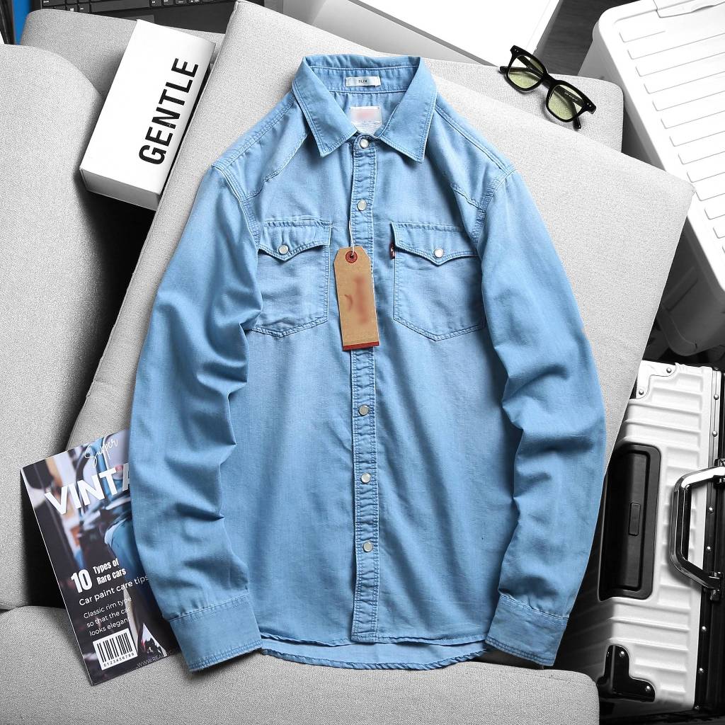 Áo Sơmi Tay Dài/Tay Ngắn Hai Túi Nhiều Màu NB01