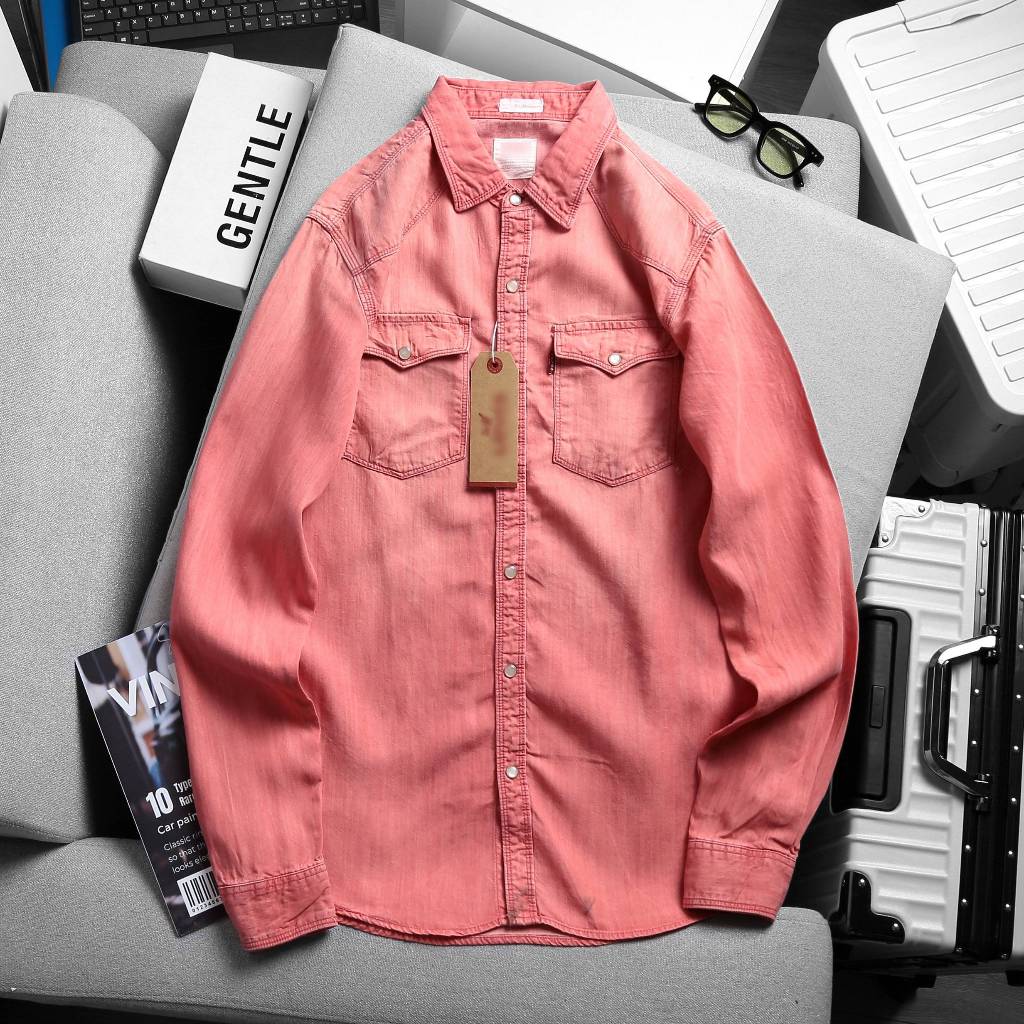 Áo Sơmi Tay Dài/Tay Ngắn Hai Túi Nhiều Màu NB01