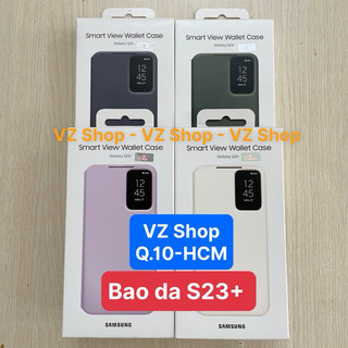 Chính hãng-có ngăn đựng thẻ-Bao da Smart Clear View Wallet Case cho Samsung Galaxy S23+/ S23 Plus