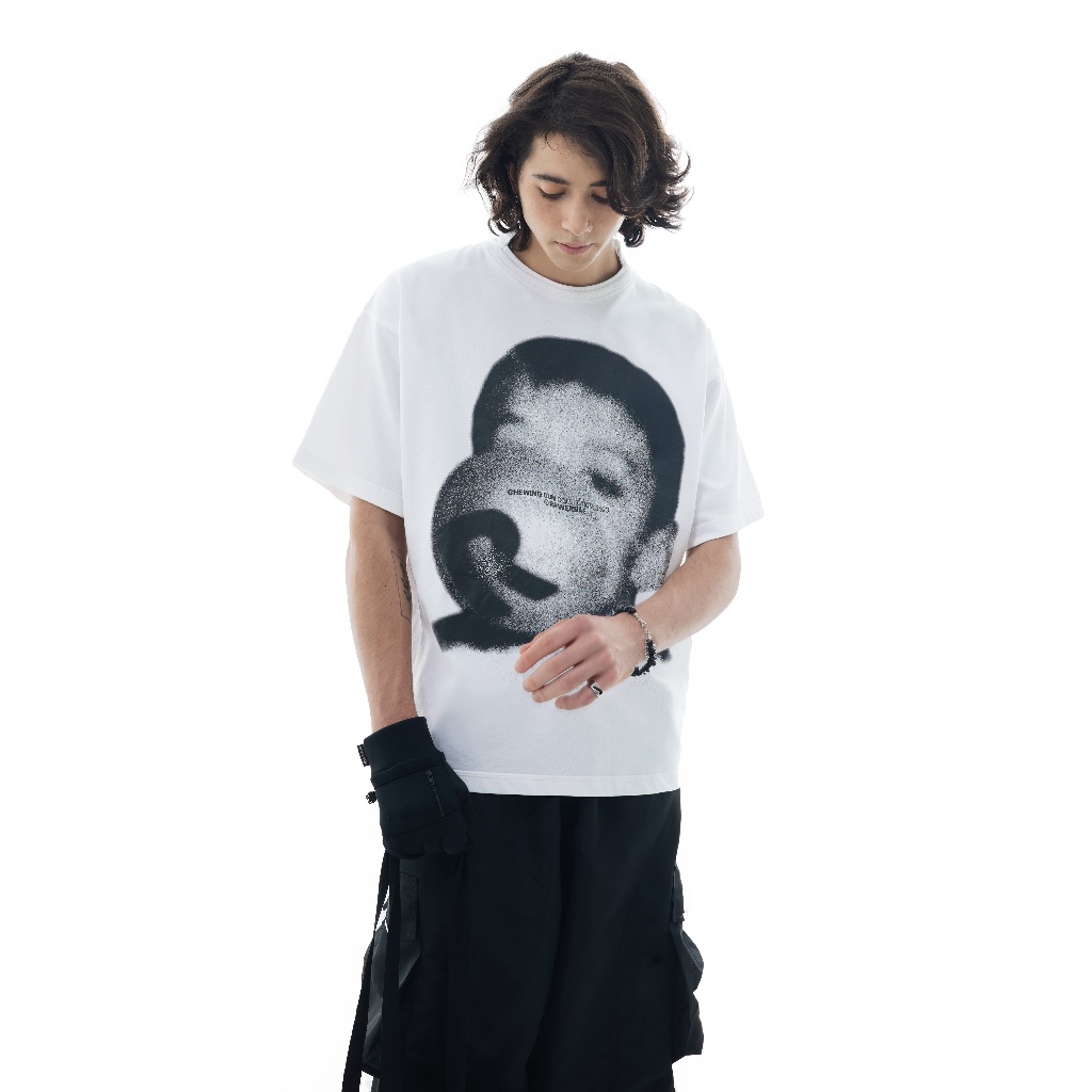 Áo Thun RVB Chewing Gum Boxy T-Shirt White