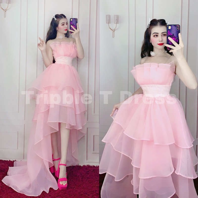 Đầm maxi mặc cưới TRIPBLE T DRESS cúp dễ thương - size S/M/L