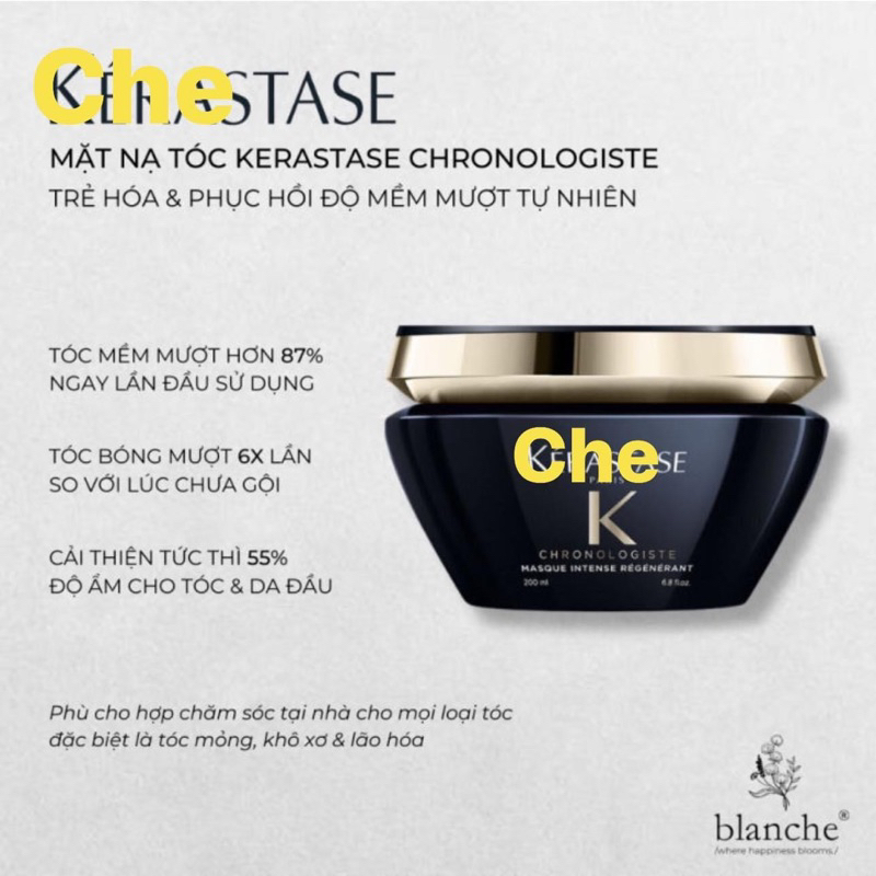 Bộ Sản Phẩm Chăm Sóc Tóc Kérastase Chronologiste Kit Bain Masque Huile Set 3 Món