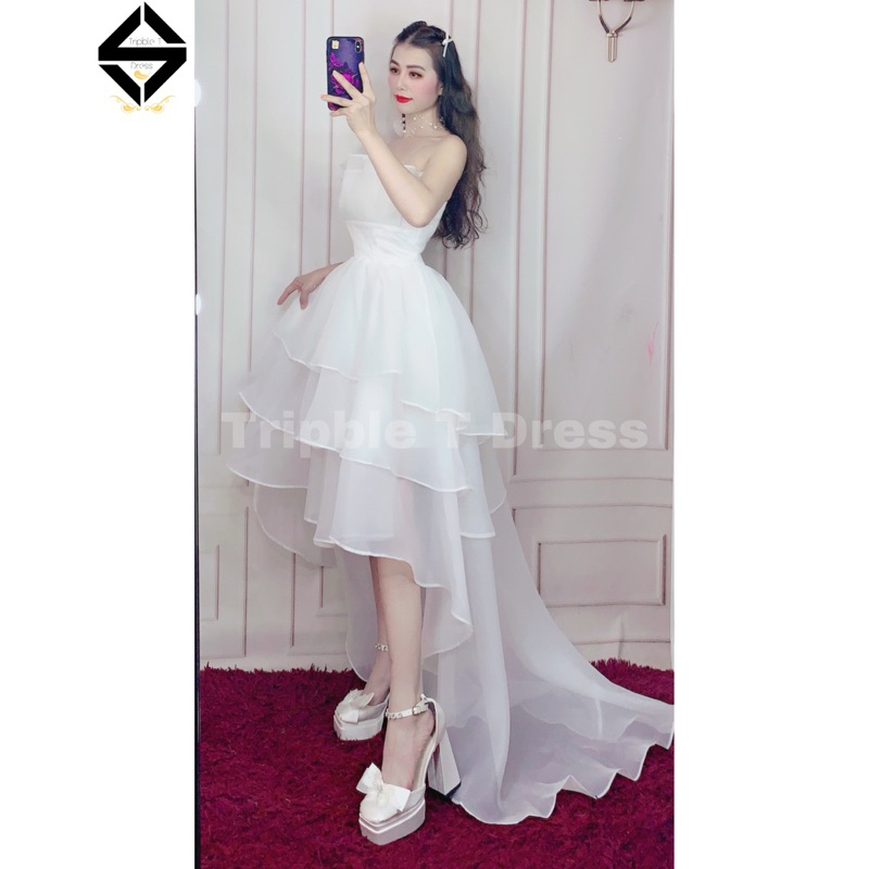 Đầm maxi mặc cưới TRIPBLE T DRESS cúp dễ thương - size S/M/L